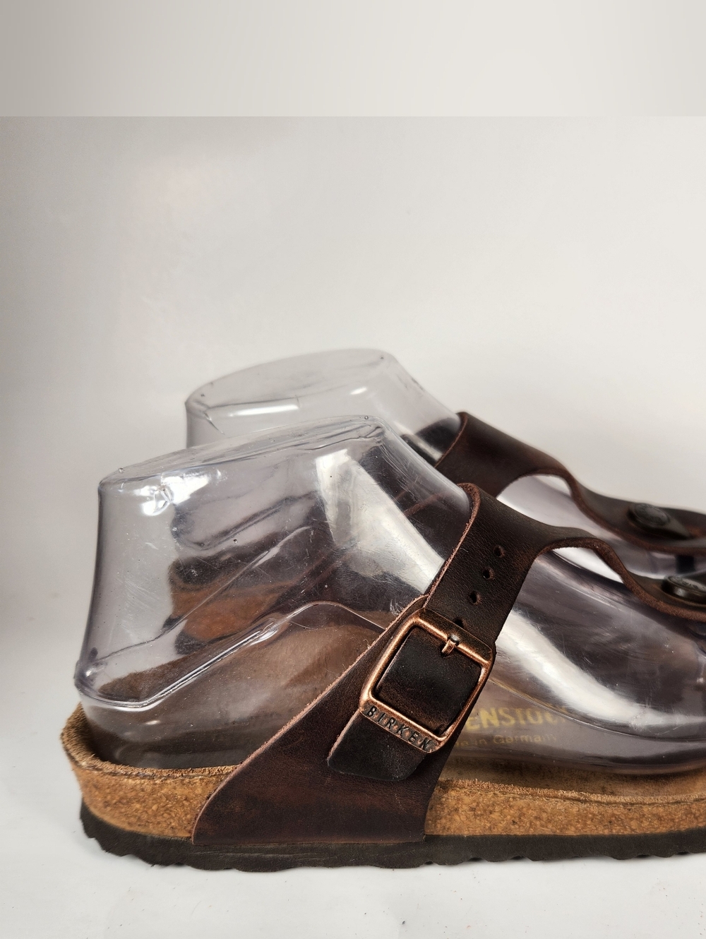 BIRKENSTOCK Women's Gizeh Sandal 5.5 EU 36 Brown Leather Boho Shoes - Picture 4 of 11